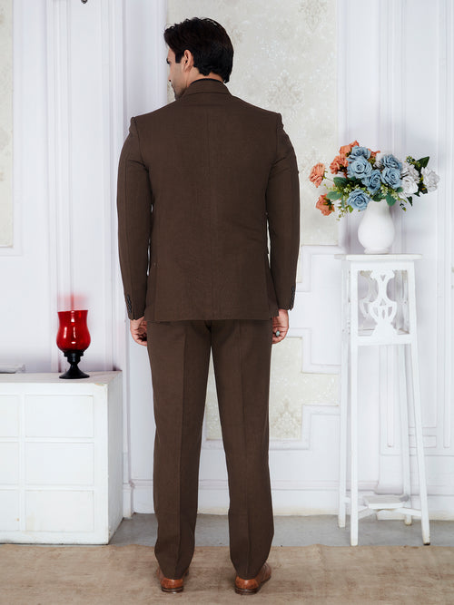 Men chocolate suit with trouser