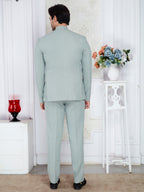 Bandhgala mint suit wedding