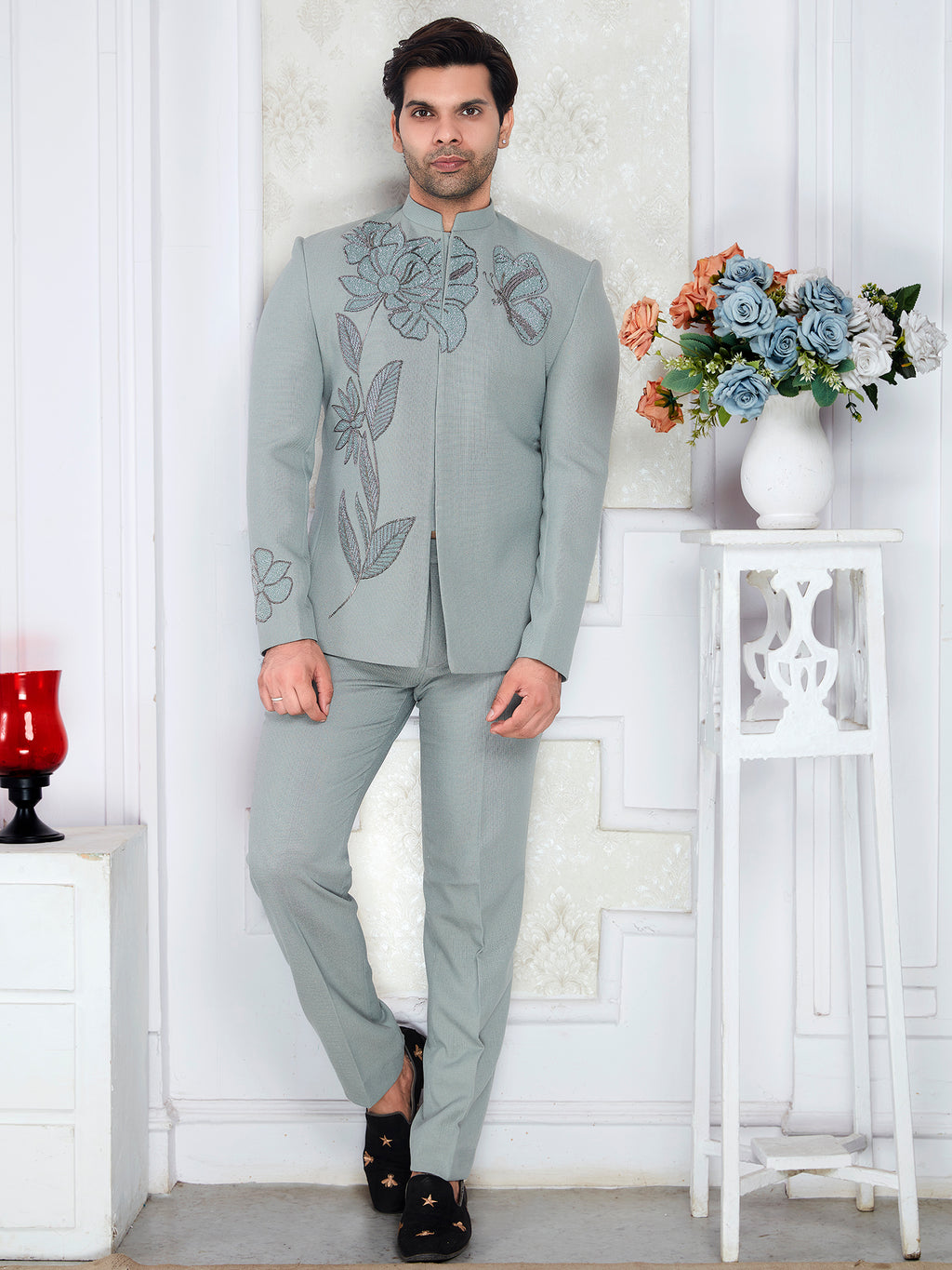 Raxon® mint jodhpuri suit men