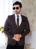 Raxon Coffee Brown Men’s Regular Fit TR Formal Blazer