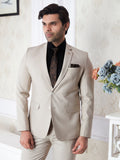Raxon Ivory Beige TR 2 Piece Suit for Men Regular Fit