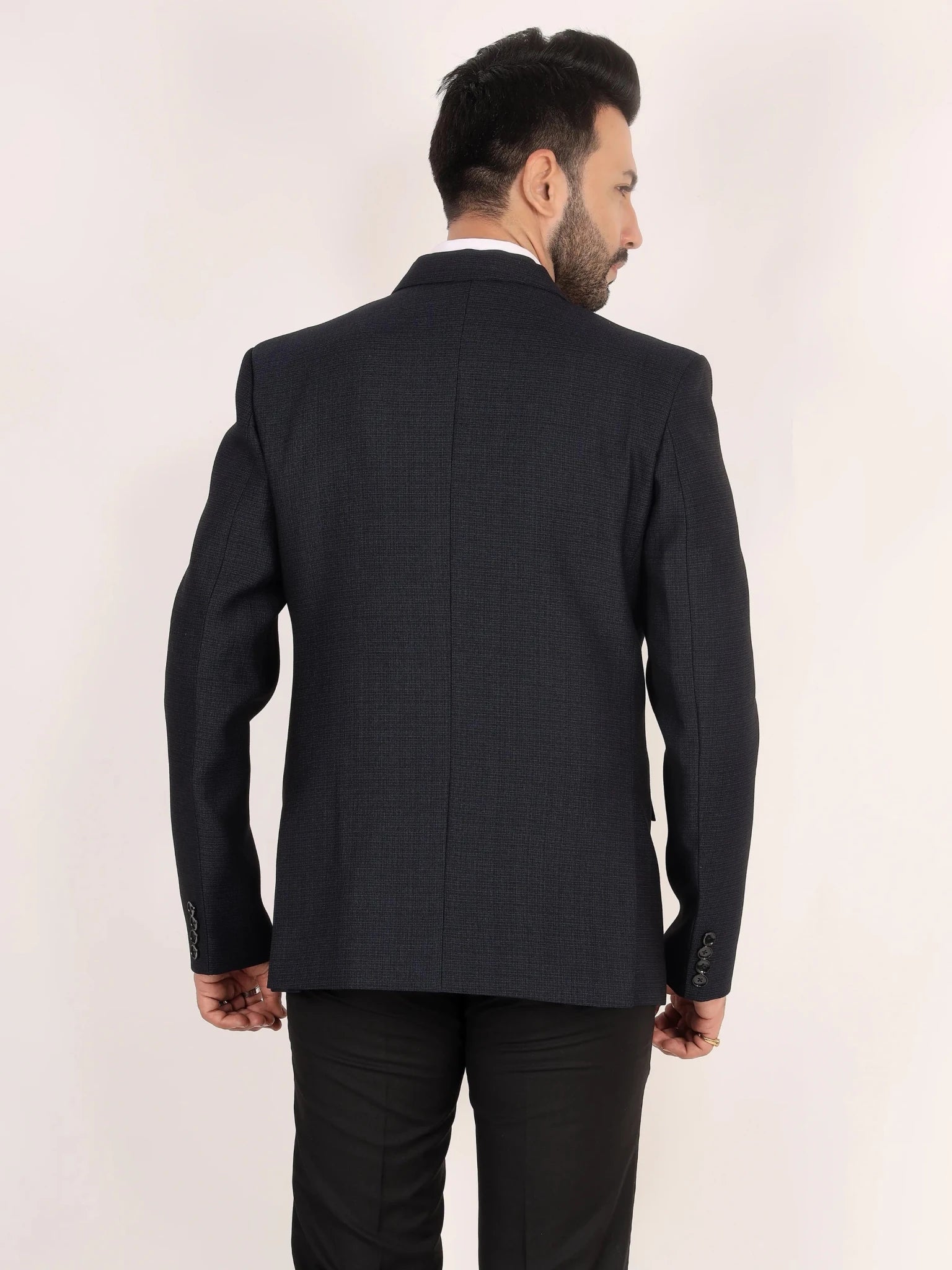 Raxon Men's Navy Blue TR Formal Blazer Signature Collection