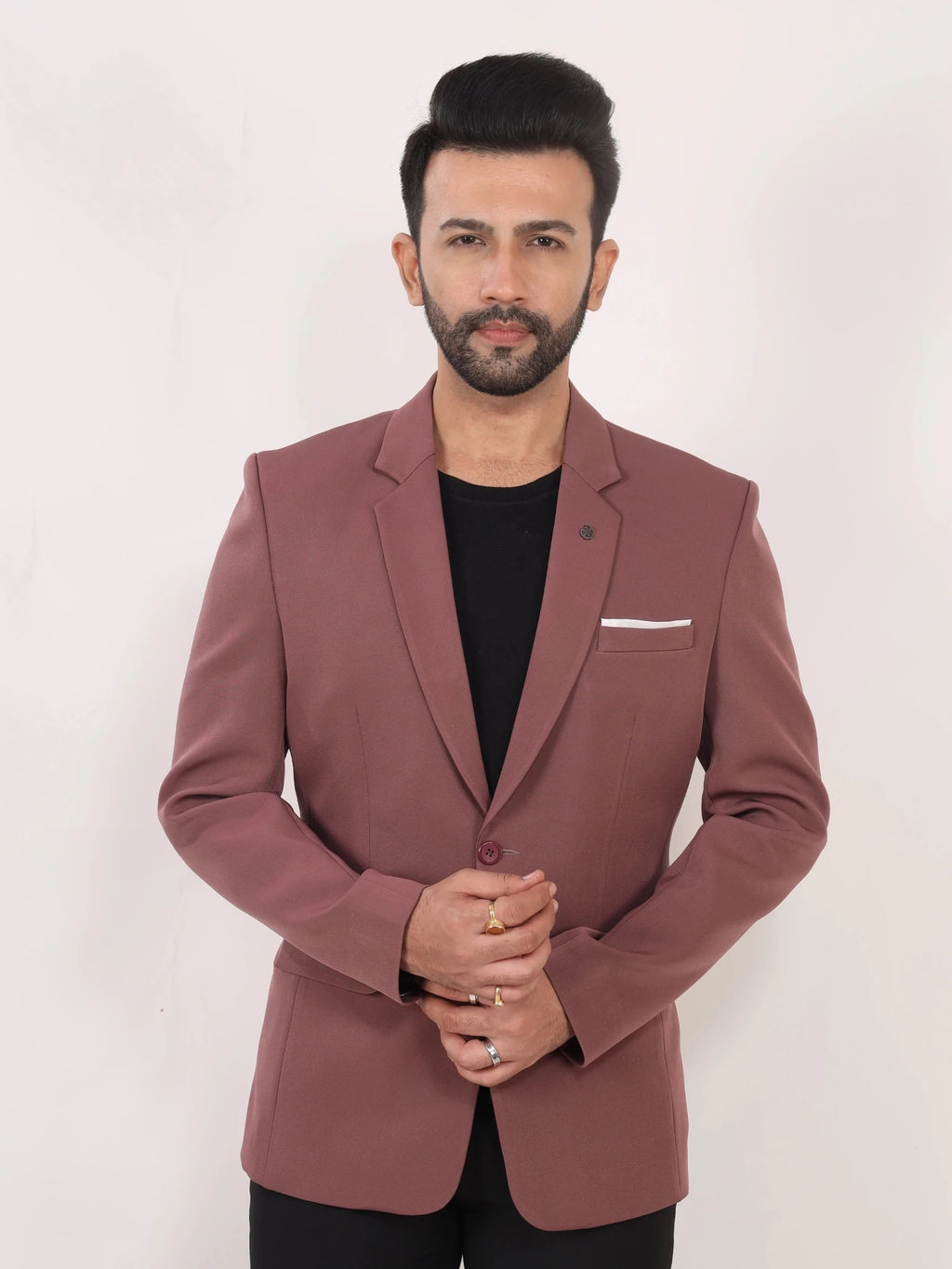 Raxon Onion Pink Solid Formal Blazer Signature Collection