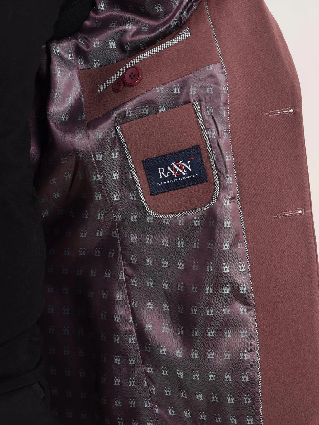 Raxon Onion Pink Solid Formal Blazer Signature Collection