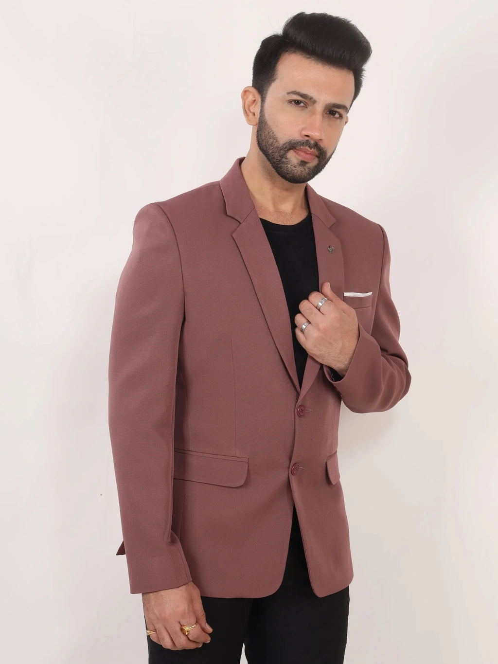 Raxon Onion Pink Solid Formal Blazer Signature Collection