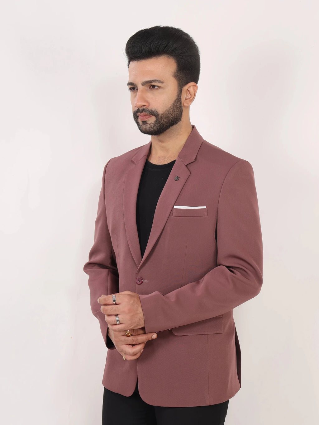 Raxon Onion Pink Solid Formal Blazer Signature Collection
