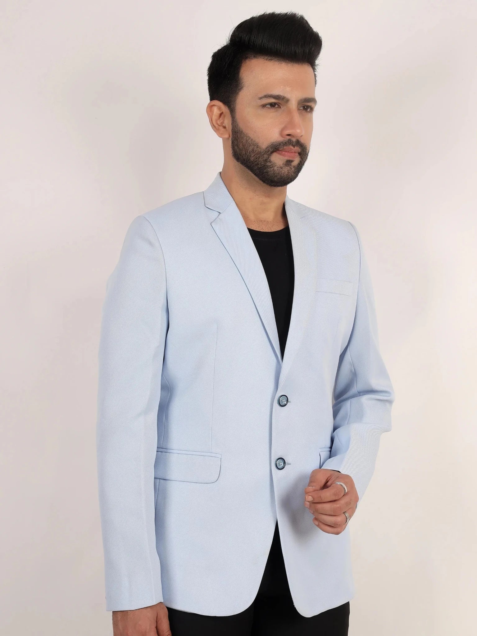 Raxon Powder Blue Director Twill Formal Blazer