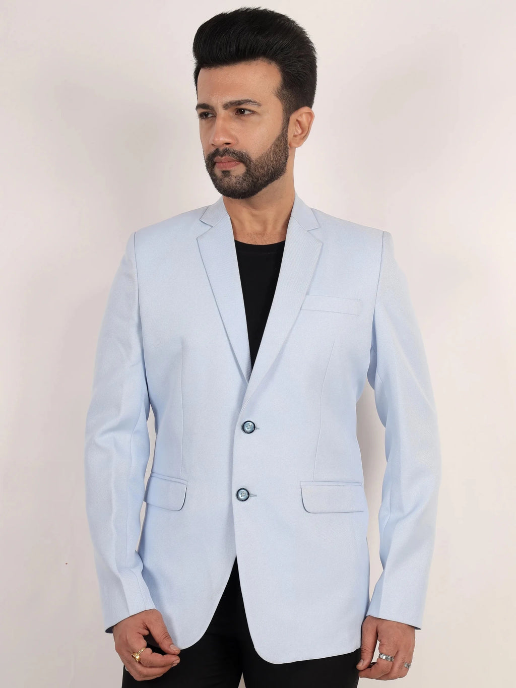 Raxon Powder Blue Director Twill Formal Blazer