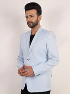 Raxon Powder Blue Director Twill Formal Blazer
