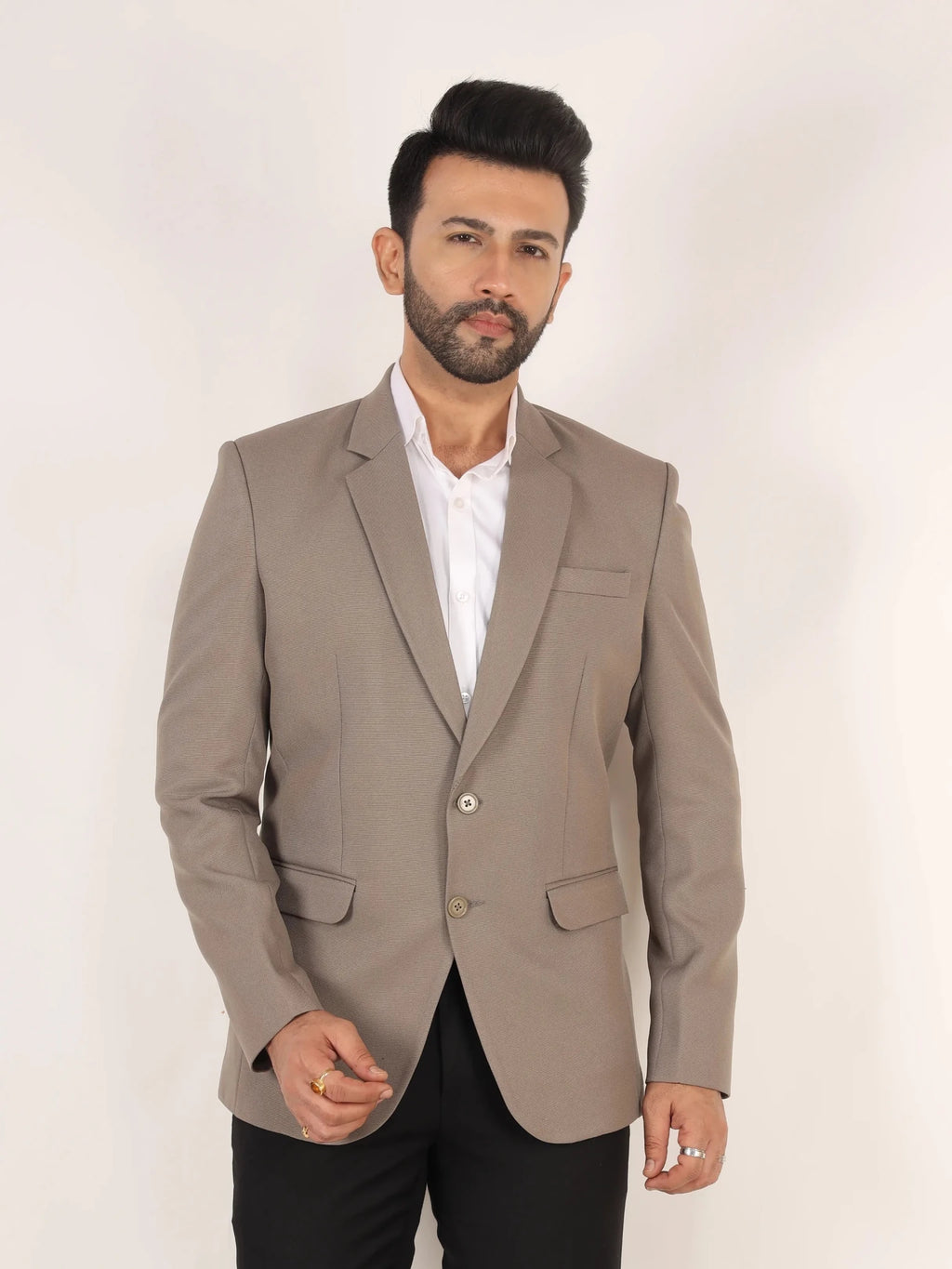 Raxon Stone Grey Matty Formal Blazer